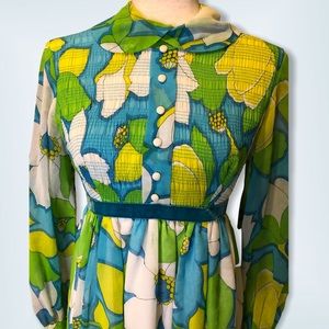 Vintage Floral Maxi Dress